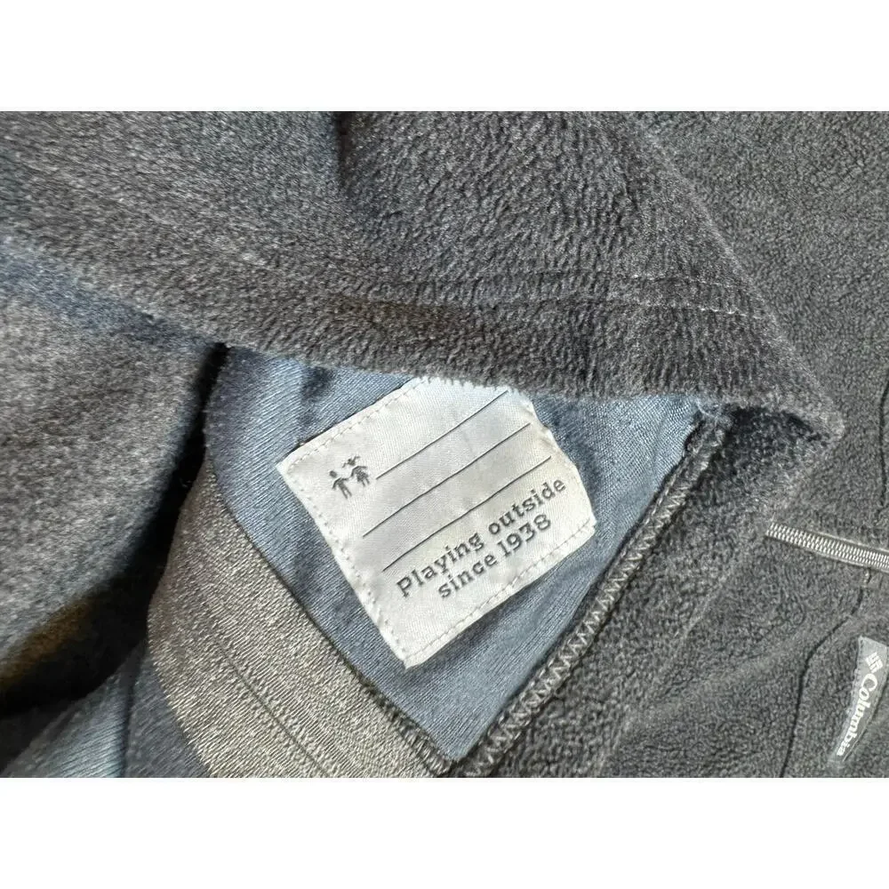 COLUMBIA Boys zip up Hoodie/Sweatshirt/Fleece, size 10-12; Dark Gray